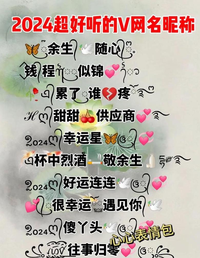 创意芳文名字，让你的微信昵称散发迷人香气