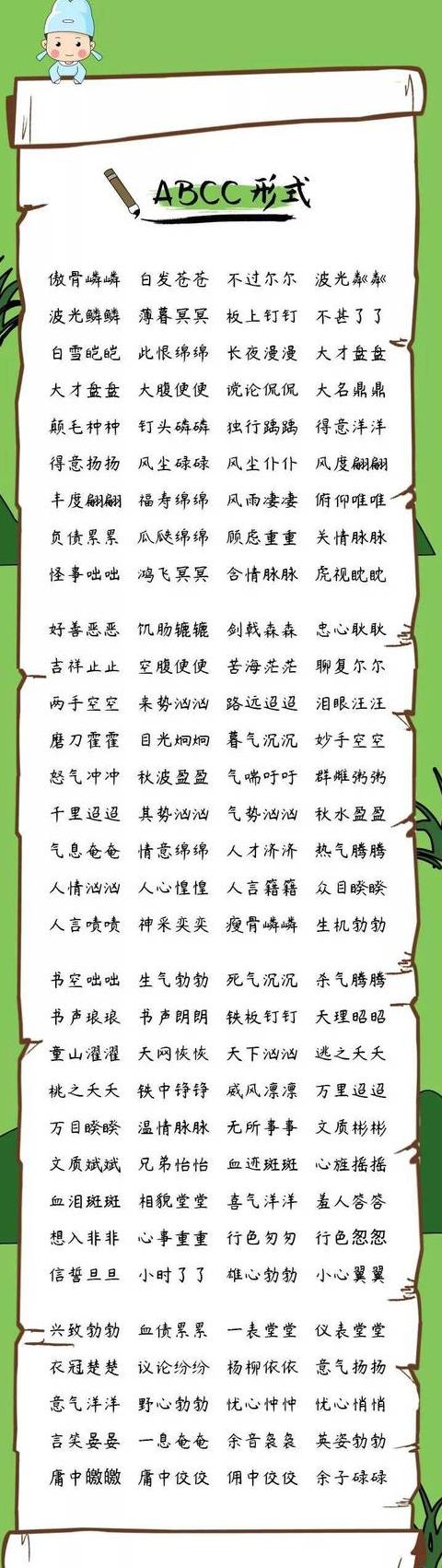 ABCC成语盘点：千奇百怪，等你来识